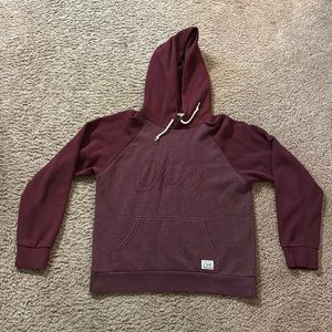Obey Pullover hoodie. Size medium. Maroon color.